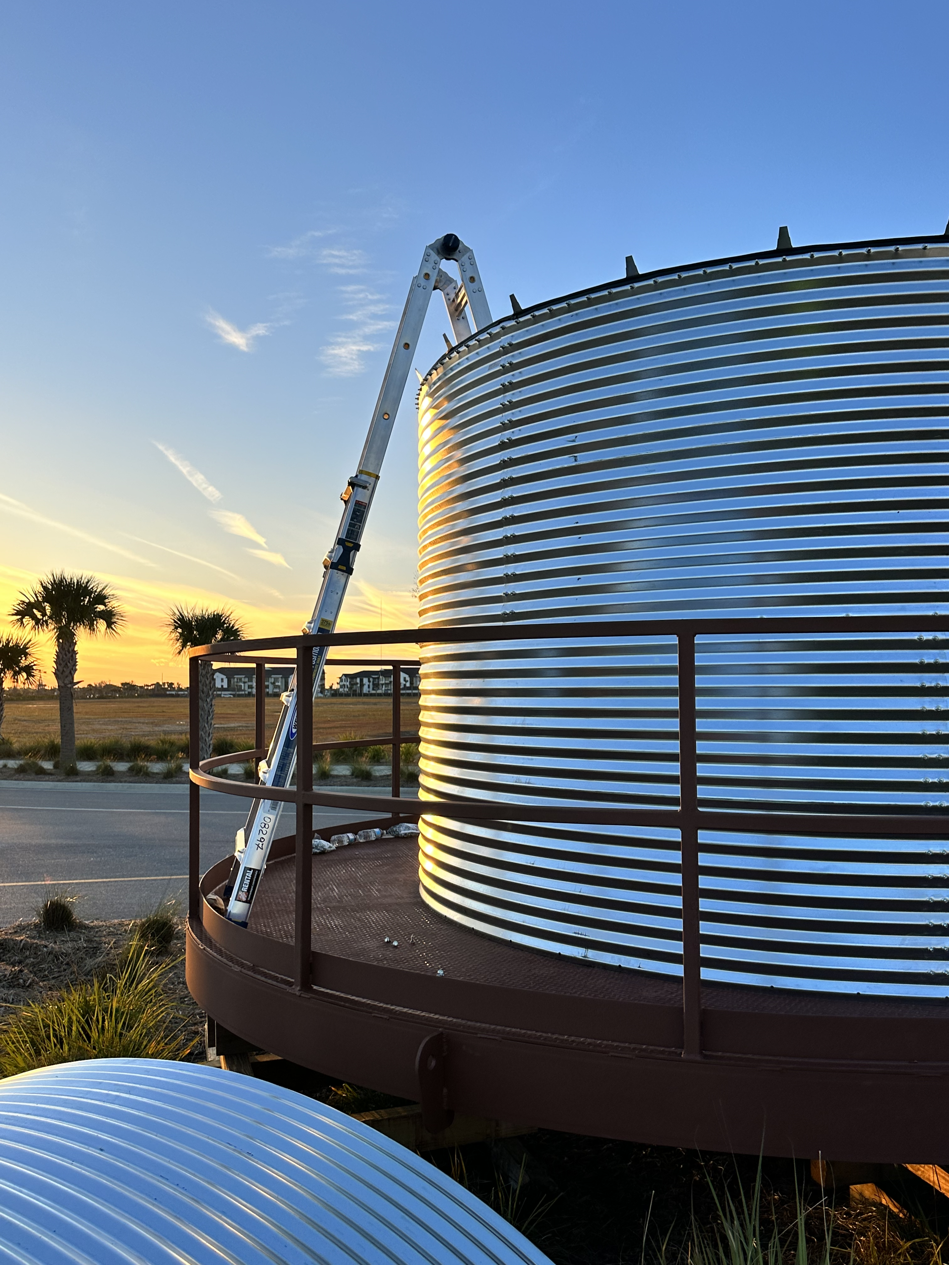 corrugated steel tank